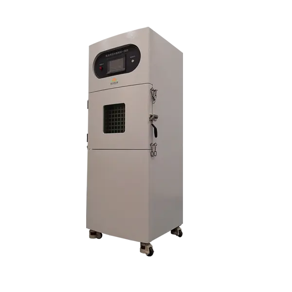 Battery crush test chamber