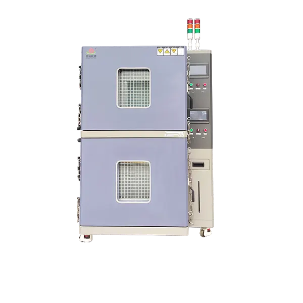 Double-layered temperature controlled test chamber