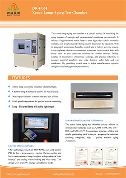Specification Guide: DR-H301 Xenon Lamp Aging Test Chamber
