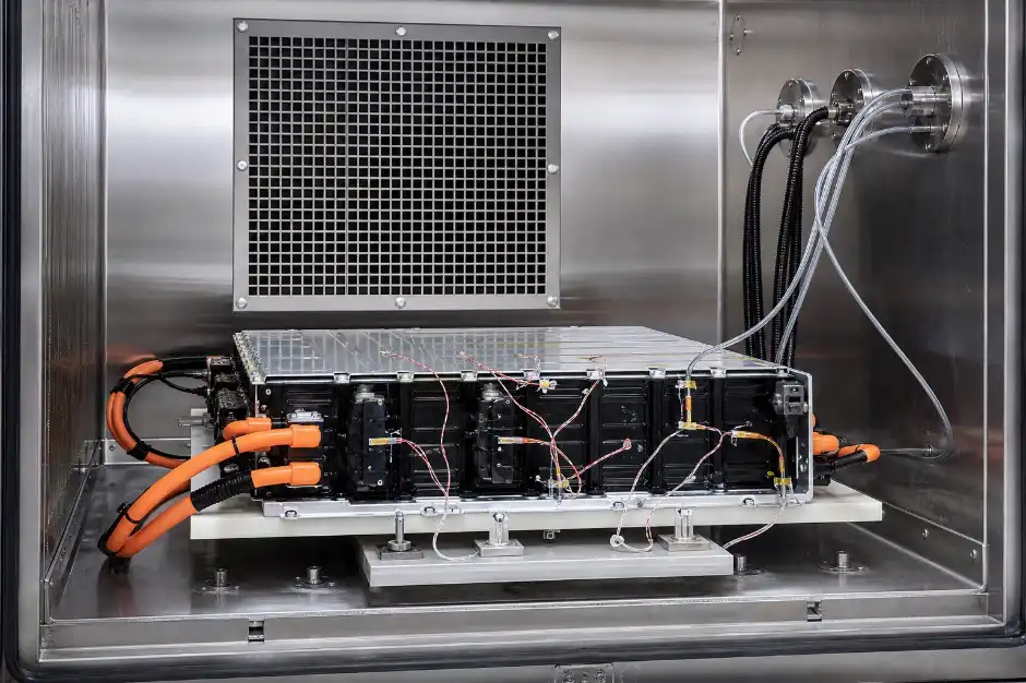EV battery test chamber risk assessment and selection workflow