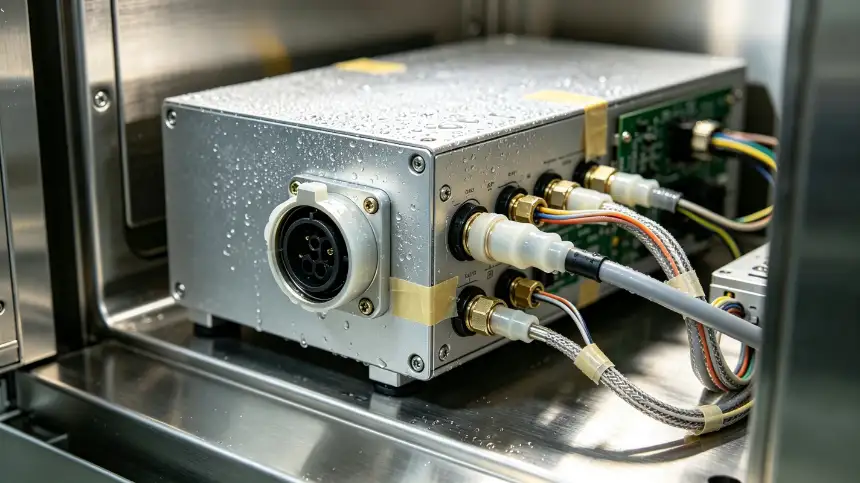 Test setup for DO-160 temperature variation vs humidity testing