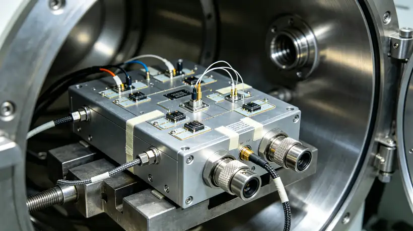Test setup for rapid decompression testing for avionics