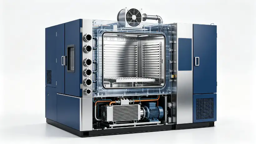 Environmental chamber configured for powered operation selection factors