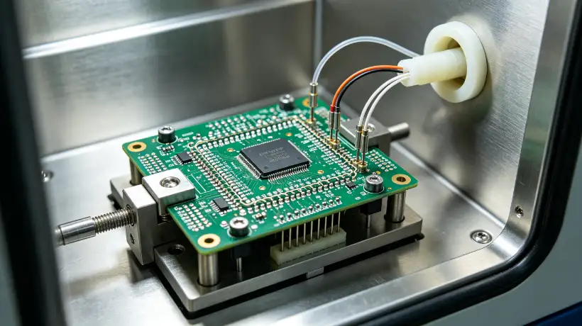 Test setup for PCB and PCBA thermal cycling testing