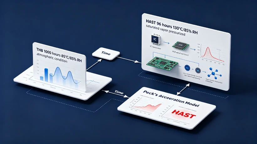 THB vs HAST for Semiconductor Moisture Reliability Testing workflow
