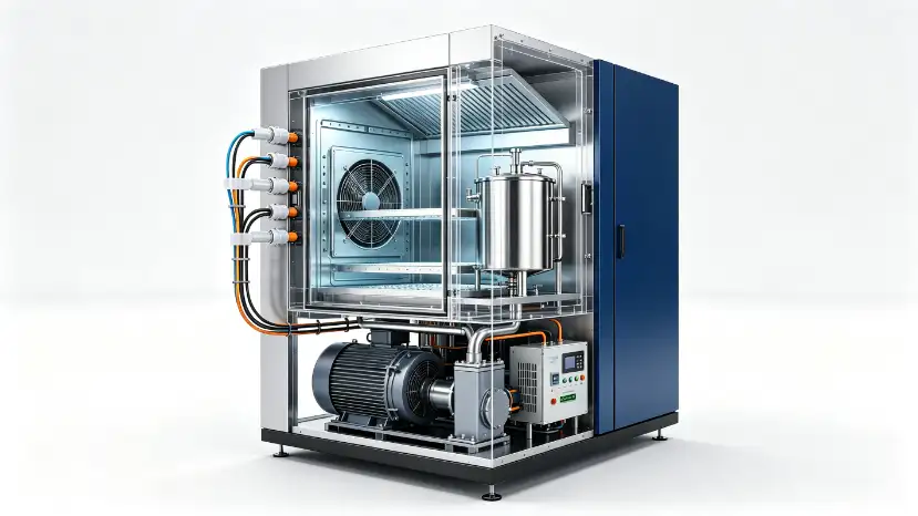 Temperature and humidity chamber with feedthroughs selection factors