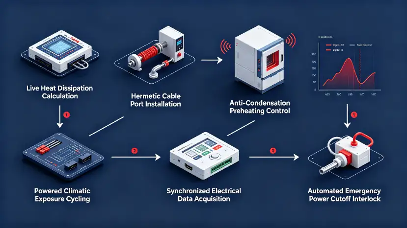 Powered Electronics Temperature-Humidity Testing workflow