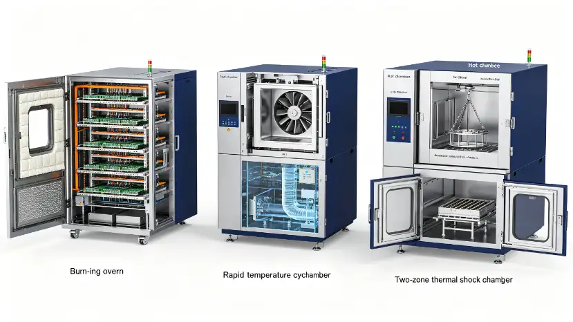 Burn-in oven, cycling chamber or thermal shock chamber selection factors