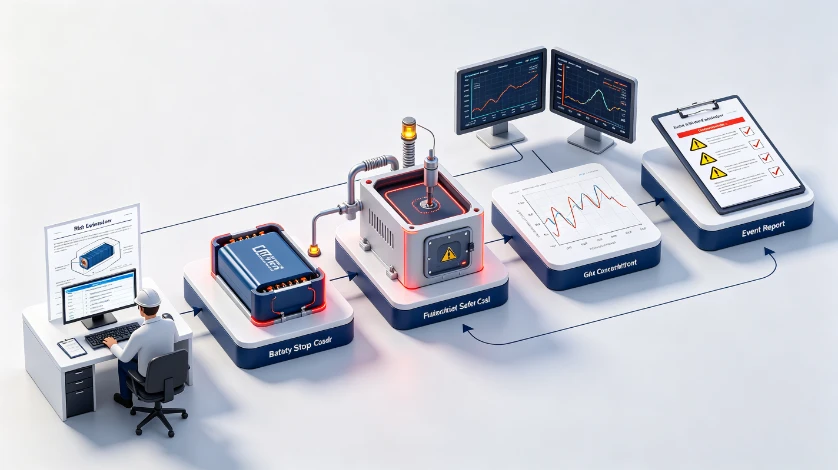 Battery Thermal Runaway Test Chamber Design workflow