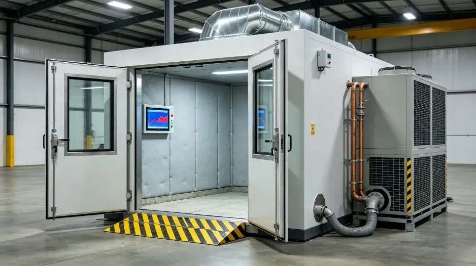 Custom walk-in battery environmental chamber selection factors