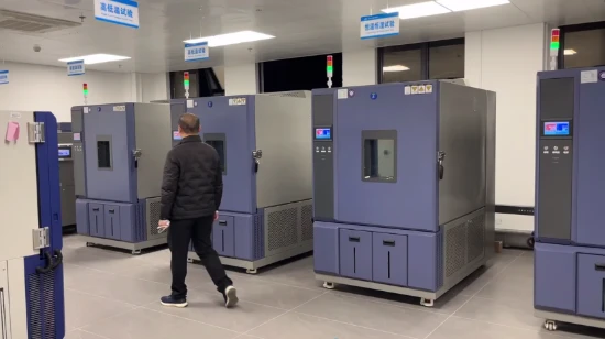 DERUI environmental test chambers undergoing factory functional and acceptance testing