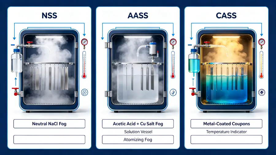 CASS Test Explained: Full Form, ASTM B368 and Differences from NSS and AASS